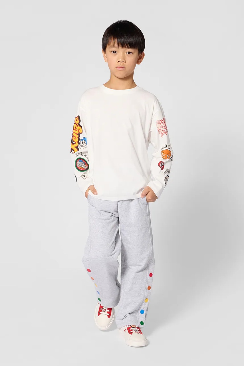 Kenzo Kids longsleeve pentru copii din bumbac