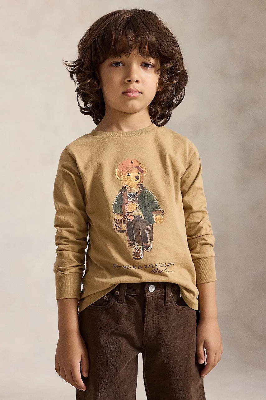 Polo Ralph Lauren  tričko s dlhým rukávom detské bavlnené