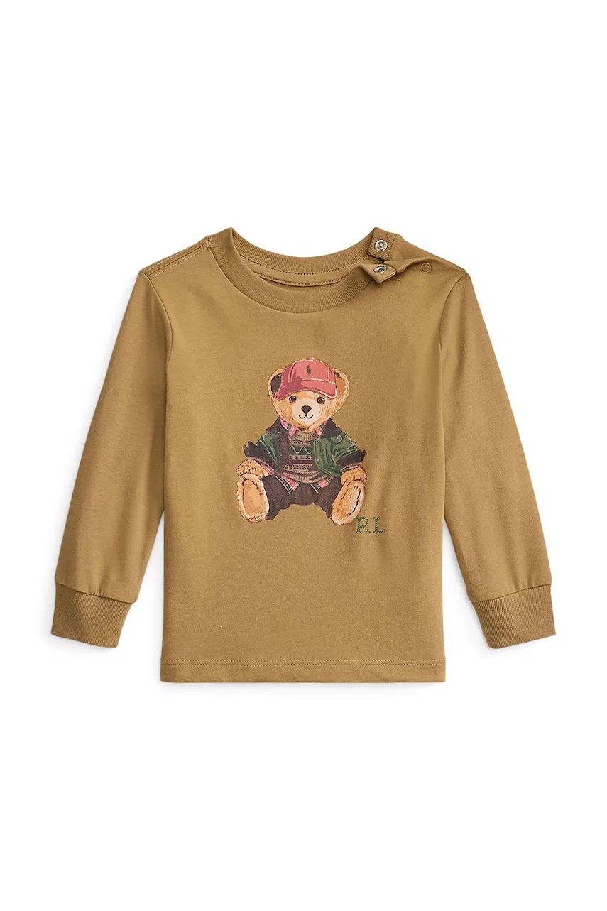 Polo Ralph Lauren majica dugih rukava za bebe od pamuka