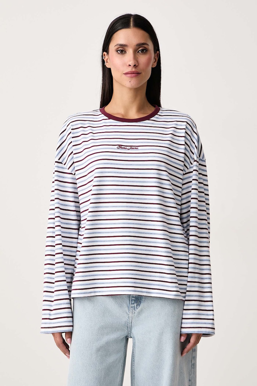 Guess Jeans  tričko s dlhým rukávom dámske bavlnené s elastanom