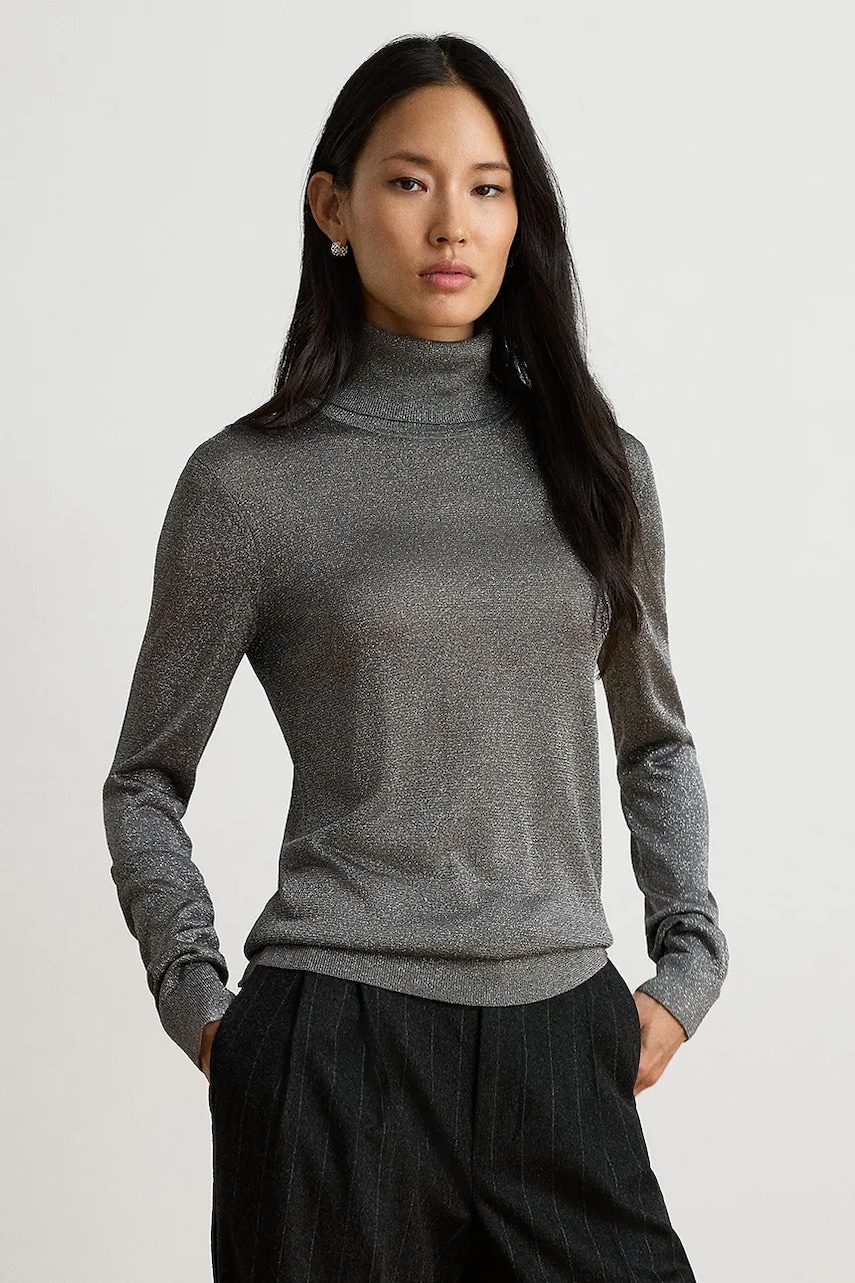 Lauren Ralph Lauren  tričko s dlhým rukávom dámske s viskózou