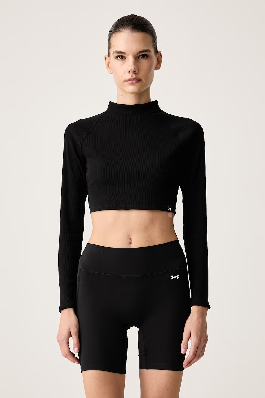Under Armour  tričko s dlhým rukávom dámske s bavlnou RIV RIB MOCK