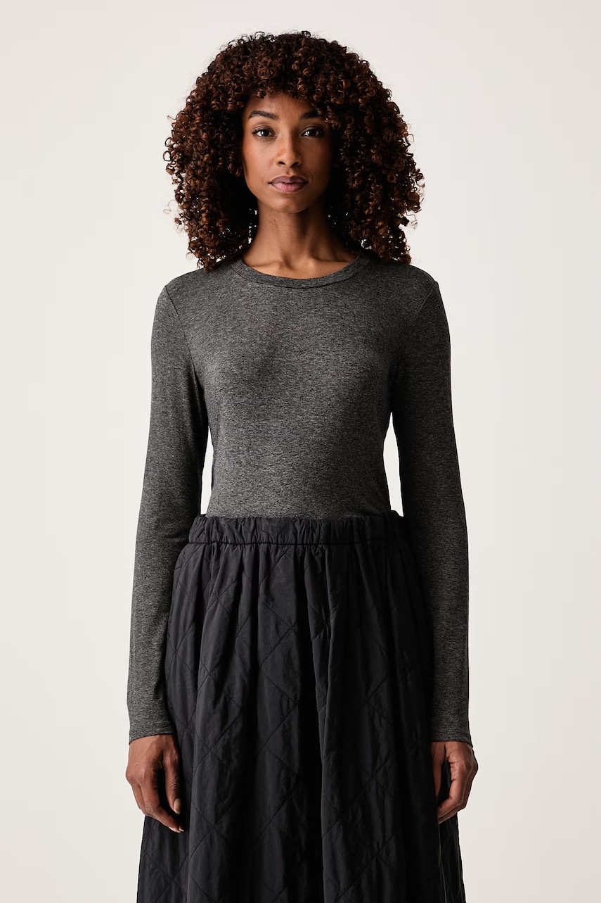 Weekend Max Mara  longsleeve pentru femei cu vâscoză WKDMULTIE