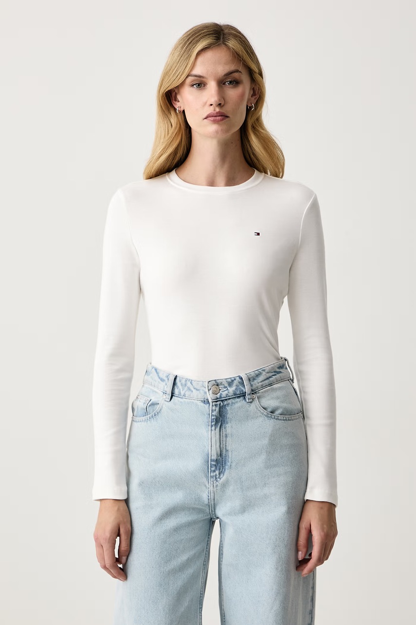 Tommy Hilfiger  tričko s dlhým rukávom dámske bavlnené
