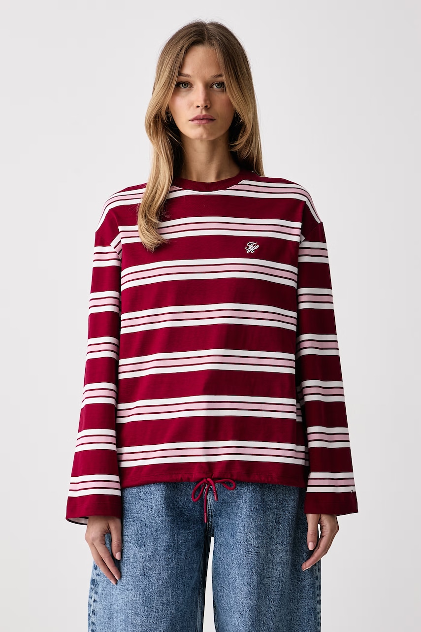 Tommy Hilfiger tričko s dlhým rukávom dámske bavlnené