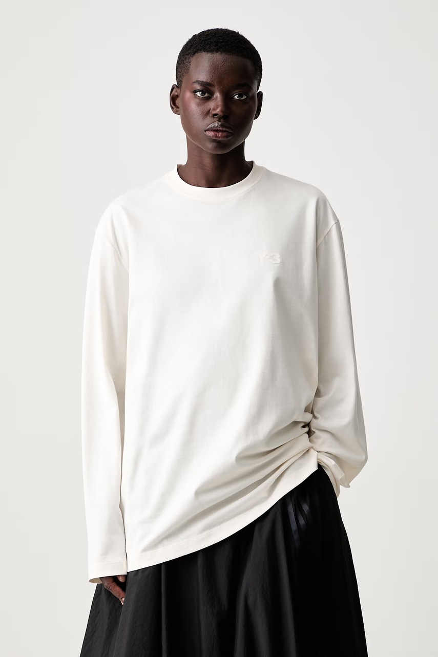 Y-3 longsleeve damski bawełniany U LS TEE