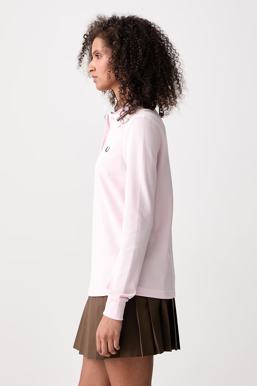 Fred Perry  longsleeve damski bawełniany (zdjęcie 4)