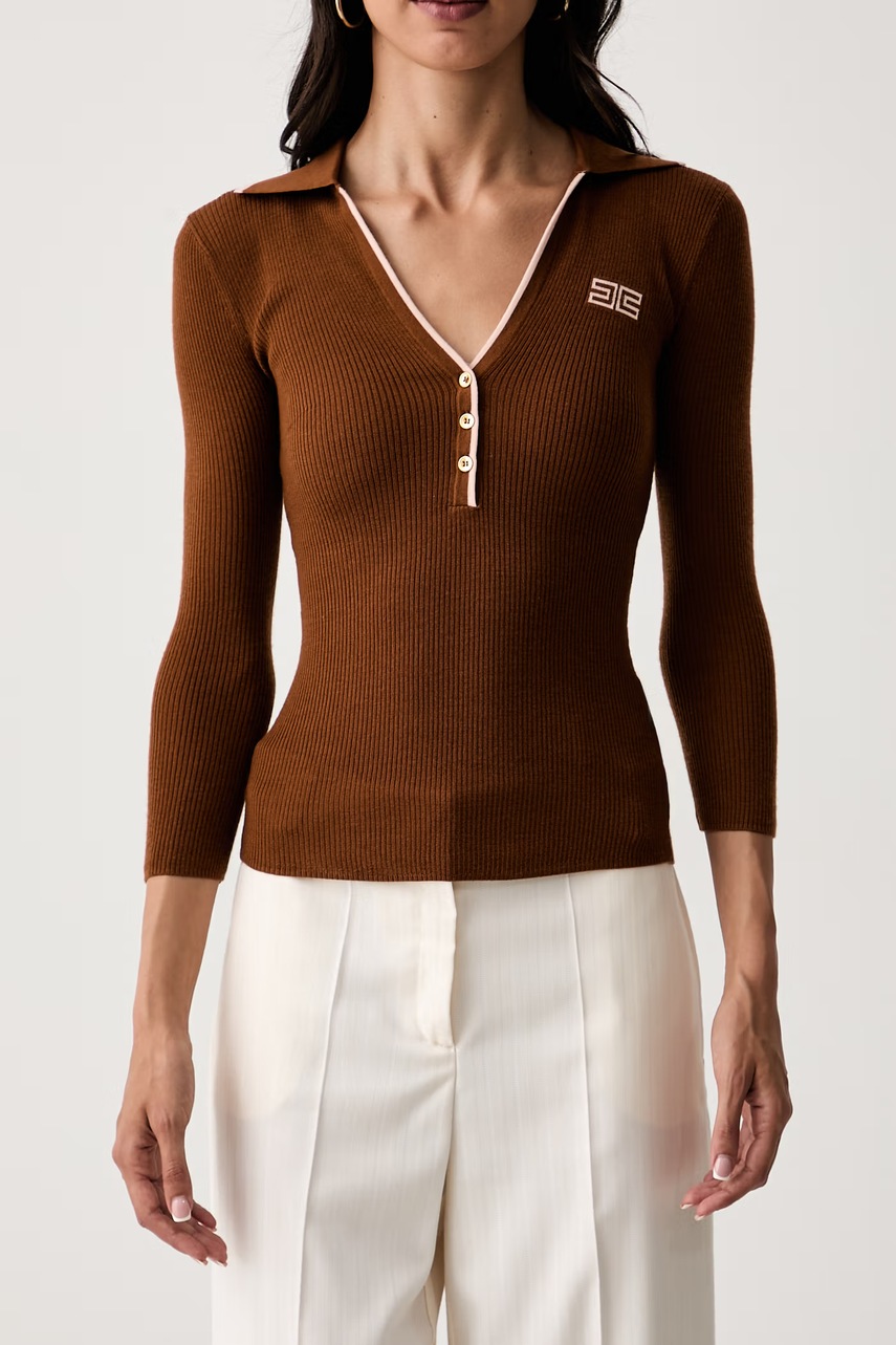 Elisabetta Franchi Elisabetta Franchi πουλόβερ γυναικείο μάλλινο - 4