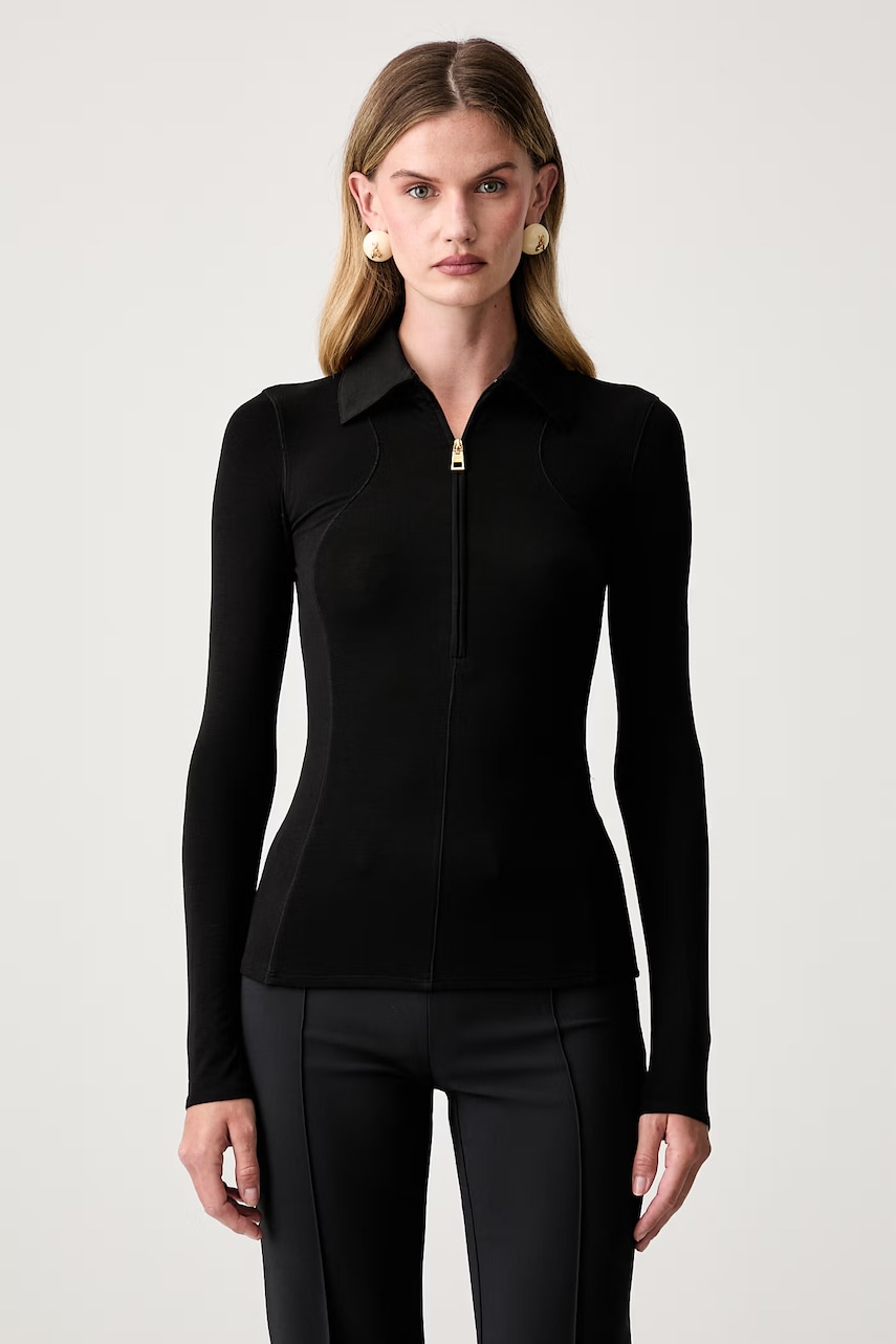 Elisabetta Franchi longsleeve pentru femei cu lyocell