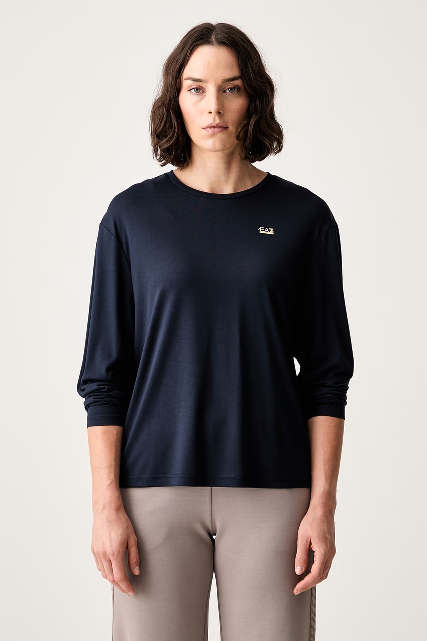 EA7 Emporio Armani longsleeve damski z wiskozą