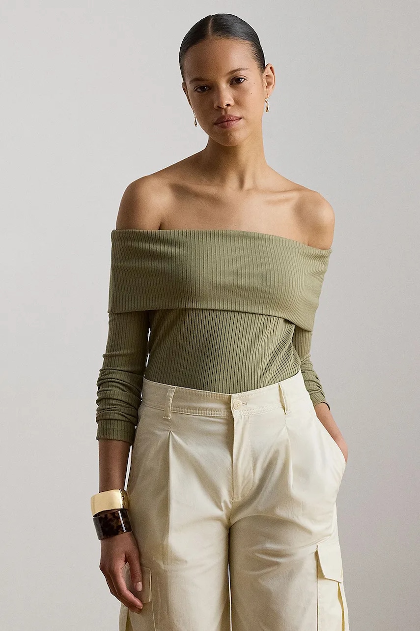 Lauren Ralph Lauren longsleeve damski z wiskozą
