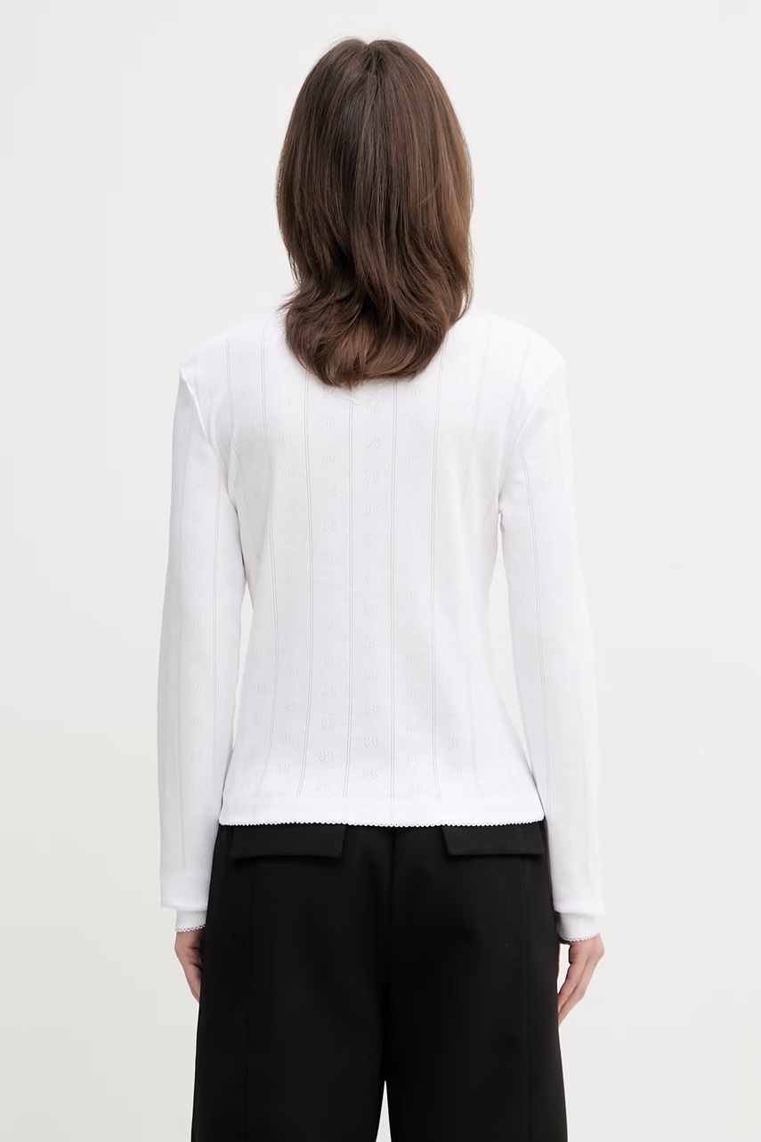 GANNI  longsleeve damski bawełniany (zdjęcie 3)