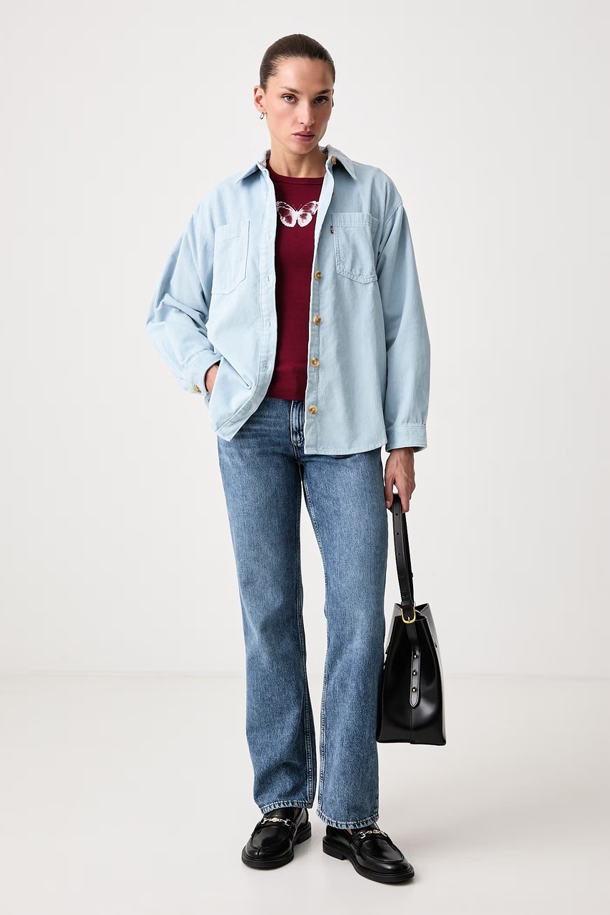 Levi's μακρυμάνικο γυναικείο με βαμβάκι GR HAYES LS