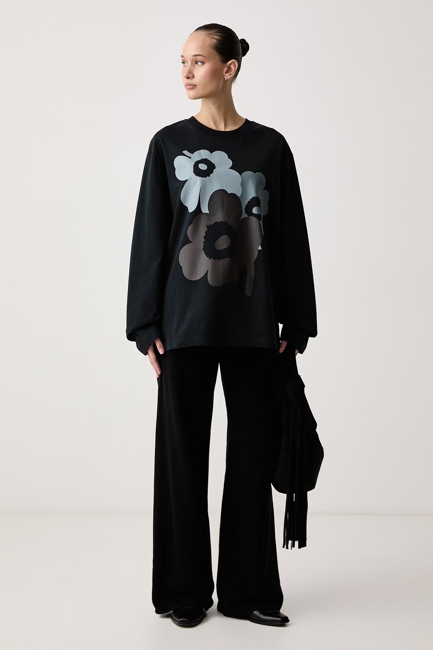 Marimekko  блуза с дълги ръкави дамска от памук