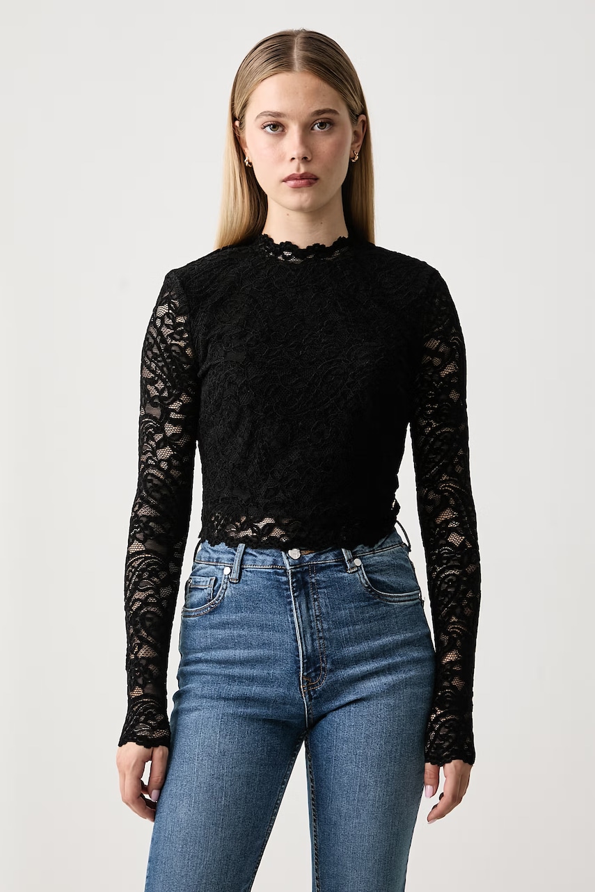 Guess bluza za žene s čipkom DESIREE