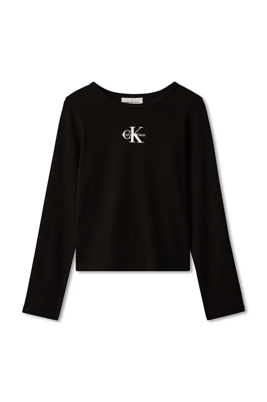 Calvin Klein Jeans  блуза с дълги ръкави за деца с памук