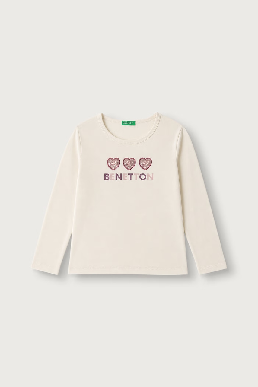 United Colors of Benetton  tričko s dlhým rukávom detské bavlnené