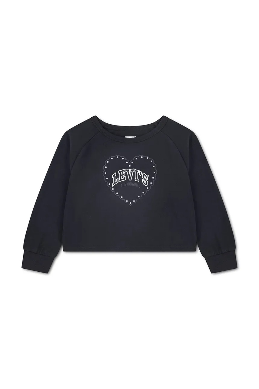 Levi's majica dugih rukava za djecu s pamukom HEART KNIT TOP