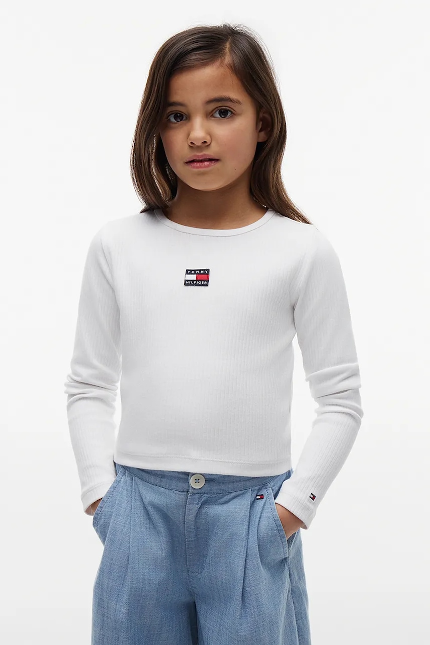 Tommy Hilfiger majica dugih rukava za djecu s pamukom