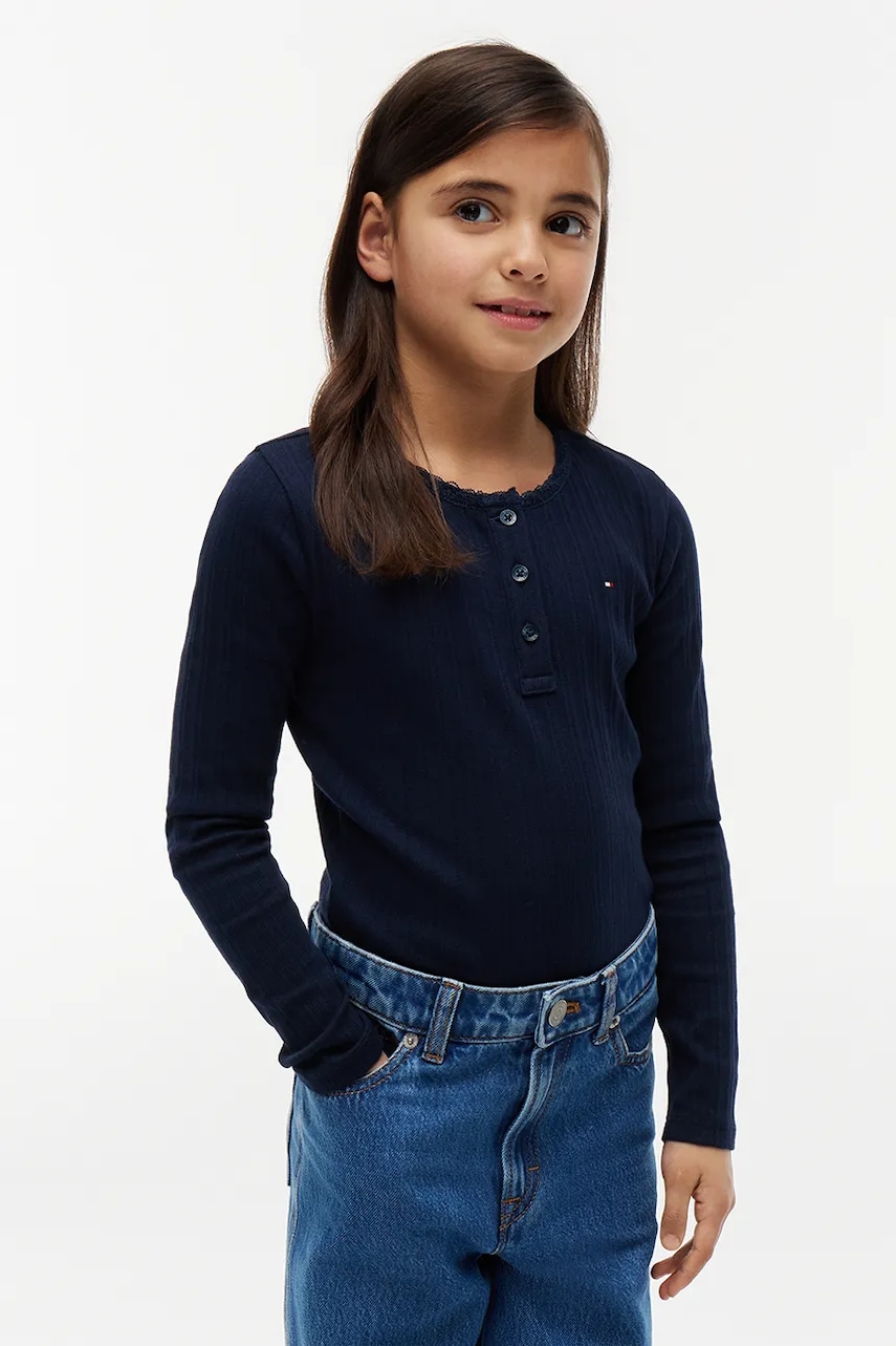 Tommy Hilfiger  majica dugih rukava za djecu s pamukom