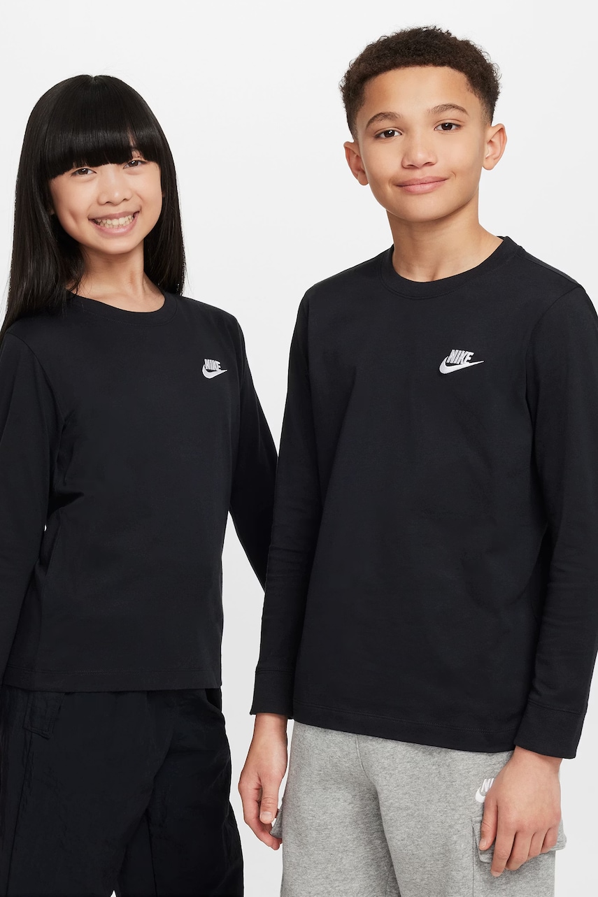 Nike majica dugih rukava za djecu od pamuka Sportswear