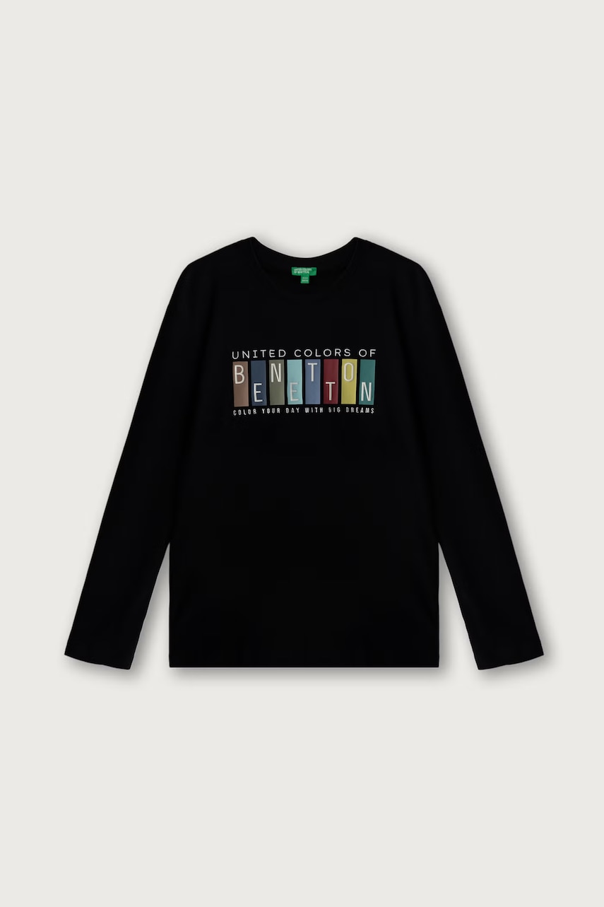 United Colors of Benetton  tričko s dlhým rukávom detské bavlnené