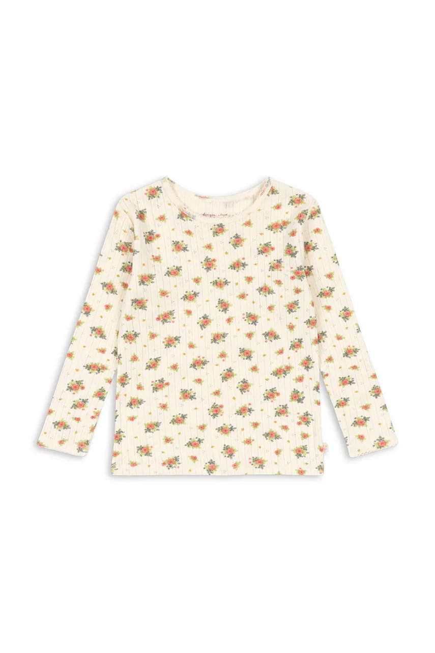 Konges Sløjd tričko s dlhým rukávom detské bavlnené MINNIE BLOUSE GOTS