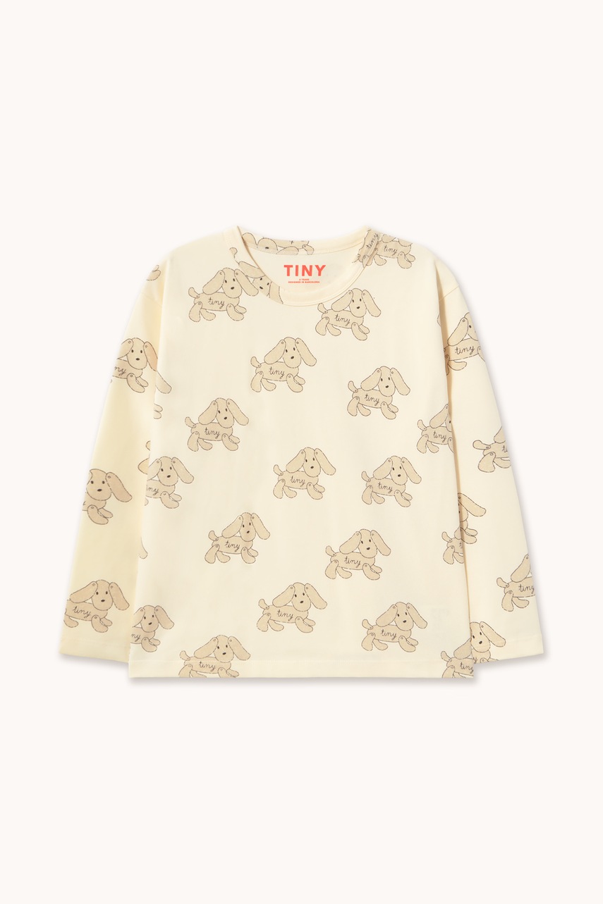Tinycottons  блуза с дълги ръкави за деца от памук с еластан DOGS TEE