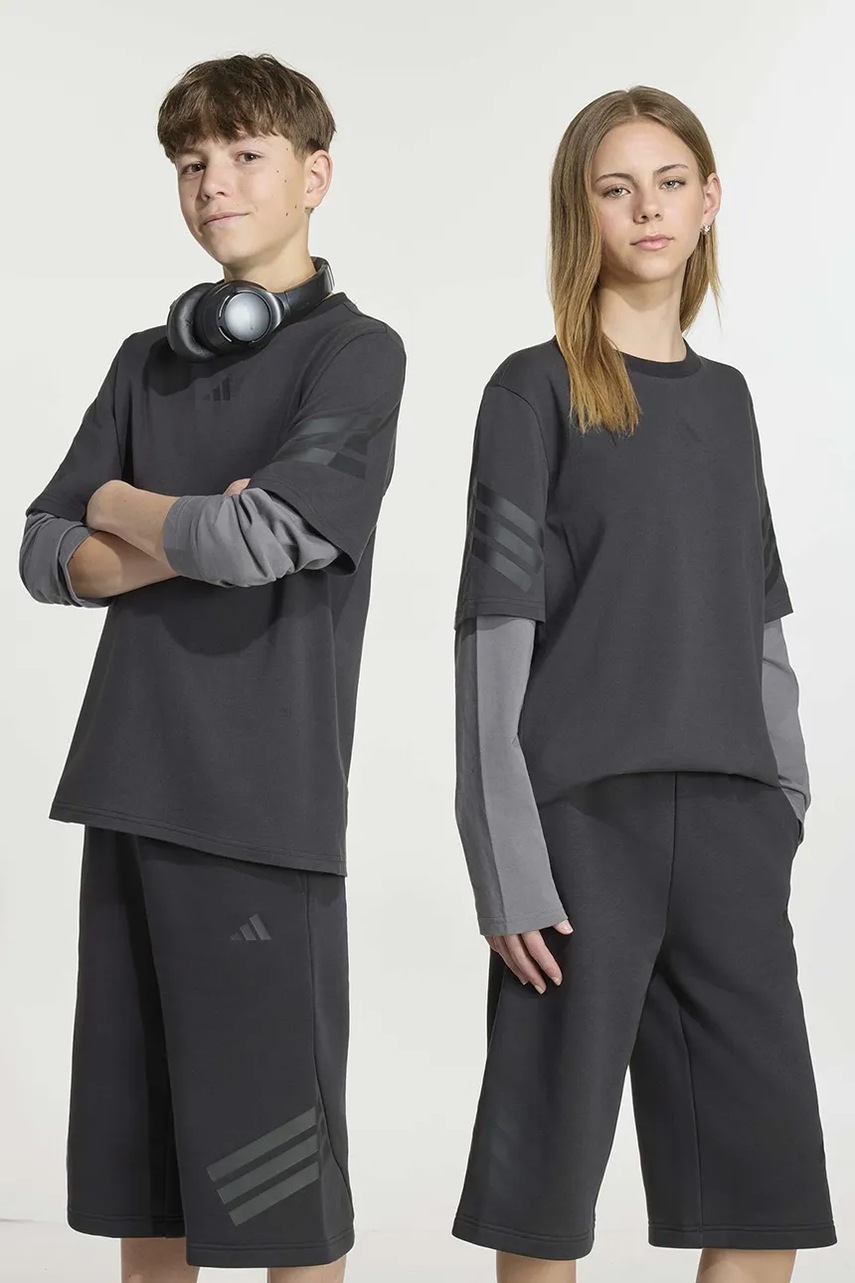 adidas  majica dugih rukava za djecu od pamuka s elastanom