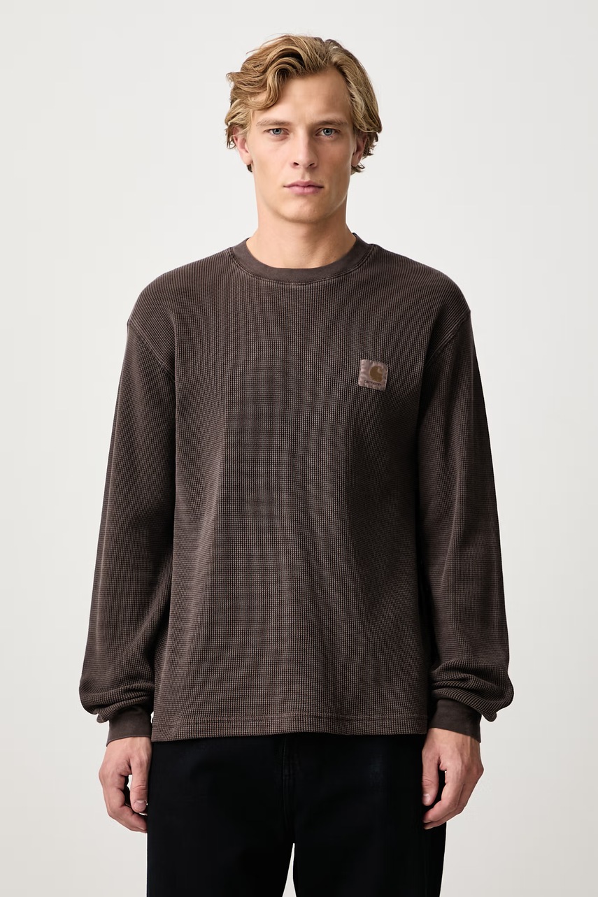 Carhartt WIP  Vista Waffle T-Shirt longsleeve pentru bărbați din bumbac