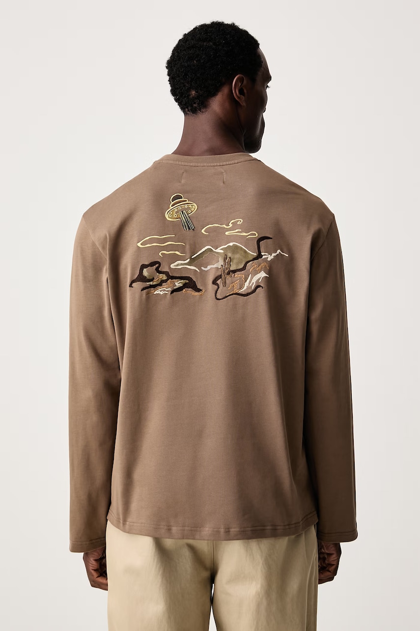 OAS  longsleeve pentru bărbați din bumbac