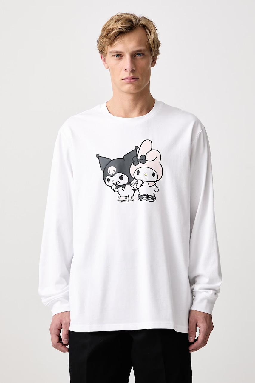 Converse  majica dugih rukava za muškarce od pamuka x HELLO KITTY