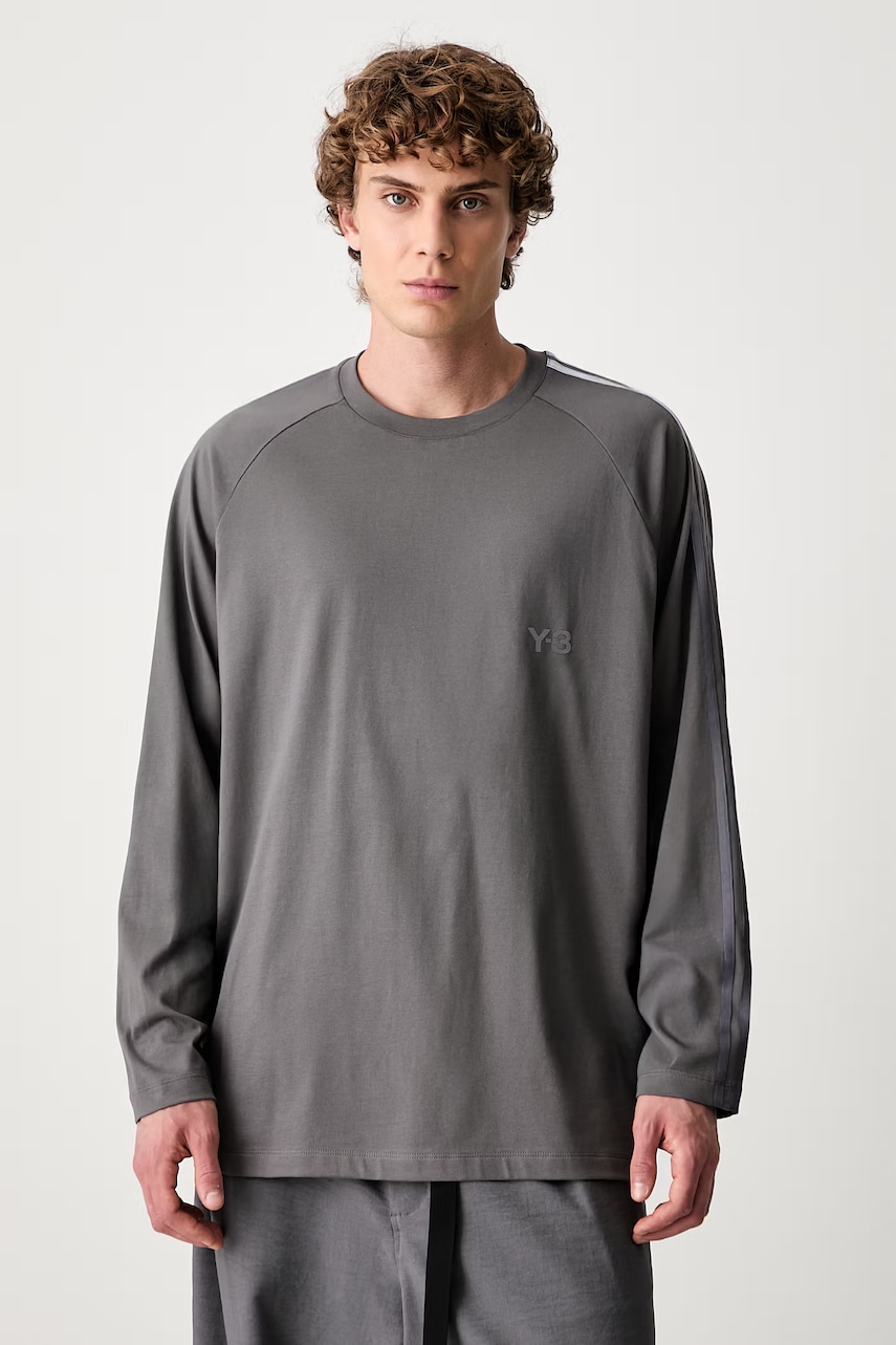 Y-3 OVS GRD 3S LS T longsleeve męski bawełniany