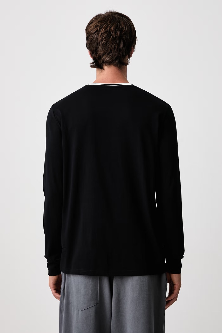 Fred Perry  longsleeve męski bawełniany (zdjęcie 3)