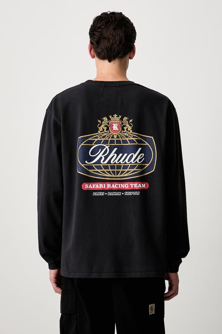 RHUDE longsleeve pentru bărbați din bumbac