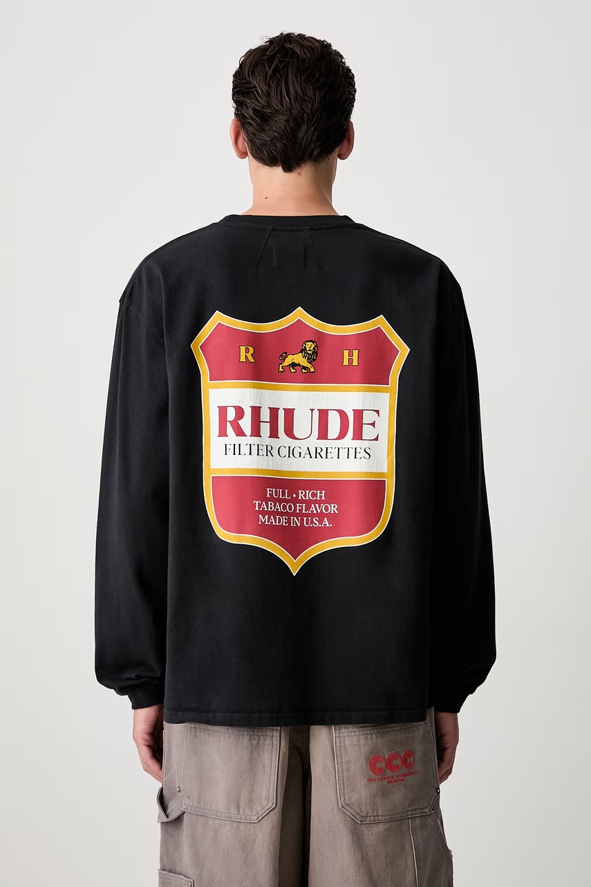 RHUDE longsleeve męski bawełniany
