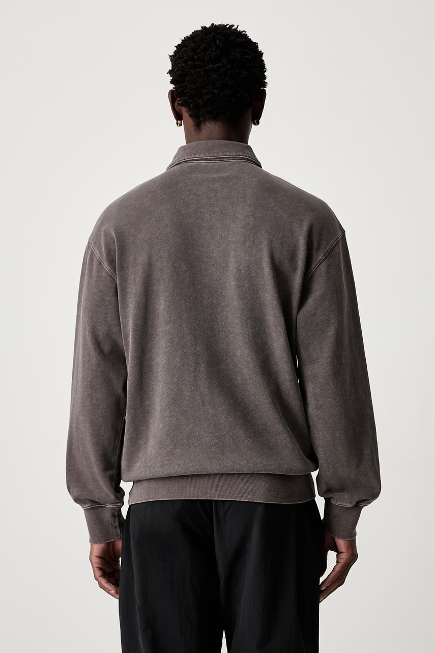 Carhartt WIP Harper Polo longsleeve męski bawełniany (zdjęcie 3)