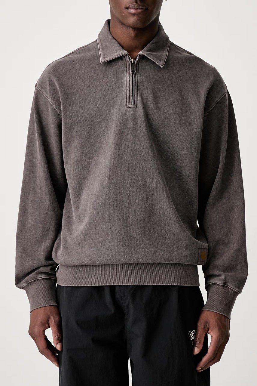 Carhartt WIP Harper Polo longsleeve męski bawełniany (zdjęcie 4)