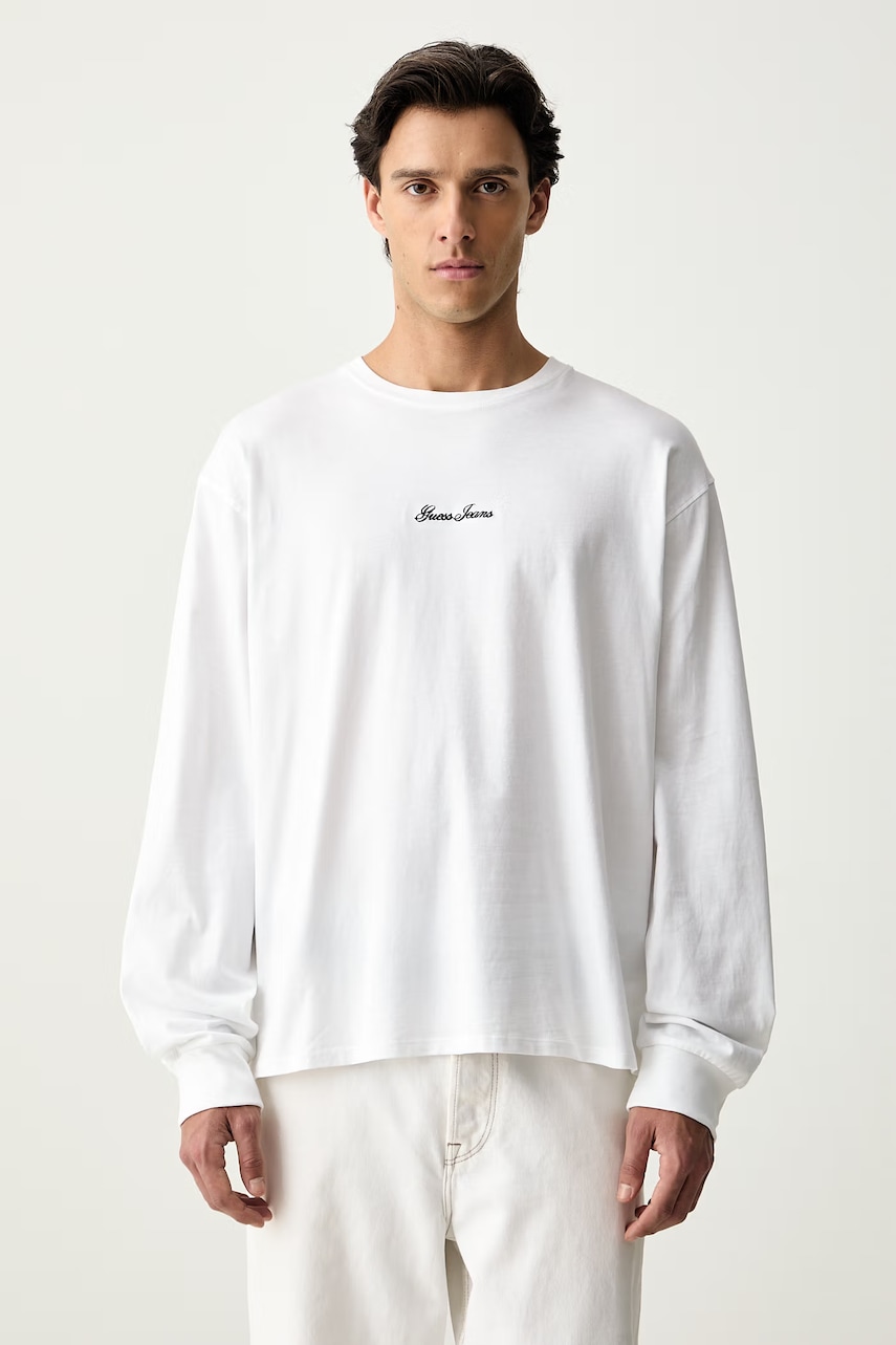 Guess Jeans longsleeve męski bawełniany