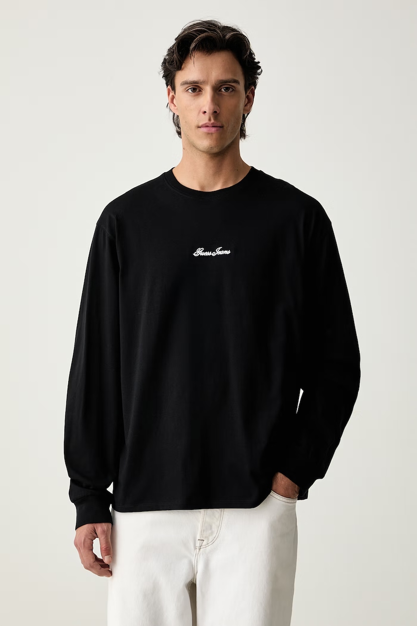 Guess Jeans longsleeve męski bawełniany