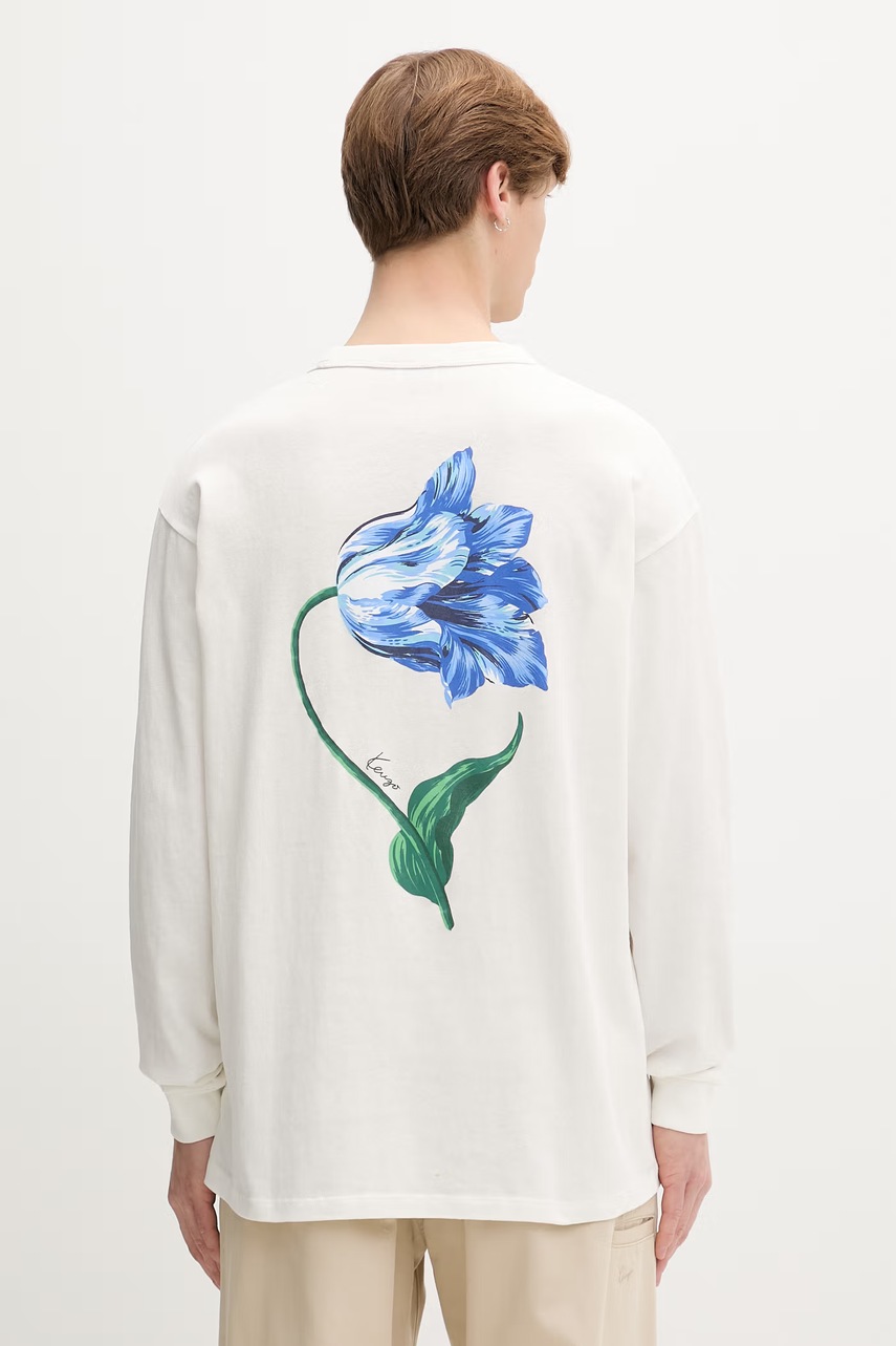 Kenzo longsleeve męski bawełniany