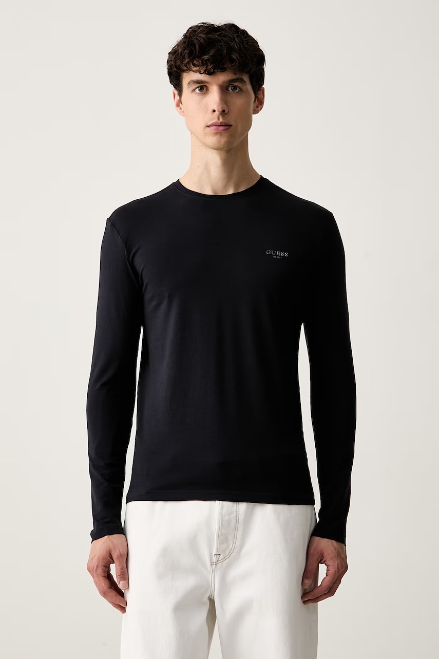 Guess longsleeve męski bawełniany z elastanem