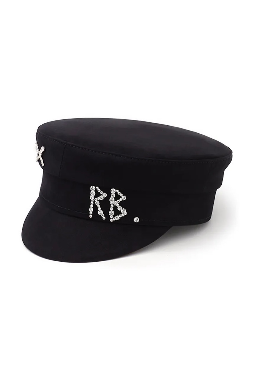 RUSLAN BAGINSKIY κασκέτο γυναικείο μάλλινο Crystal-embellished Wool Baker Boy Cap