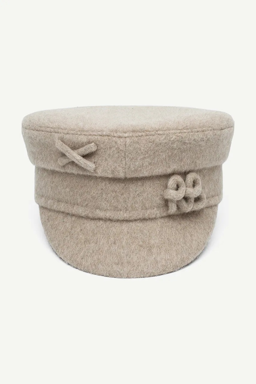 RUSLAN BAGINSKIY RUSLAN BAGINSKIY κασκέτο γυναικείο με μαλλί Wool-blend Baker Boy Cap - 3