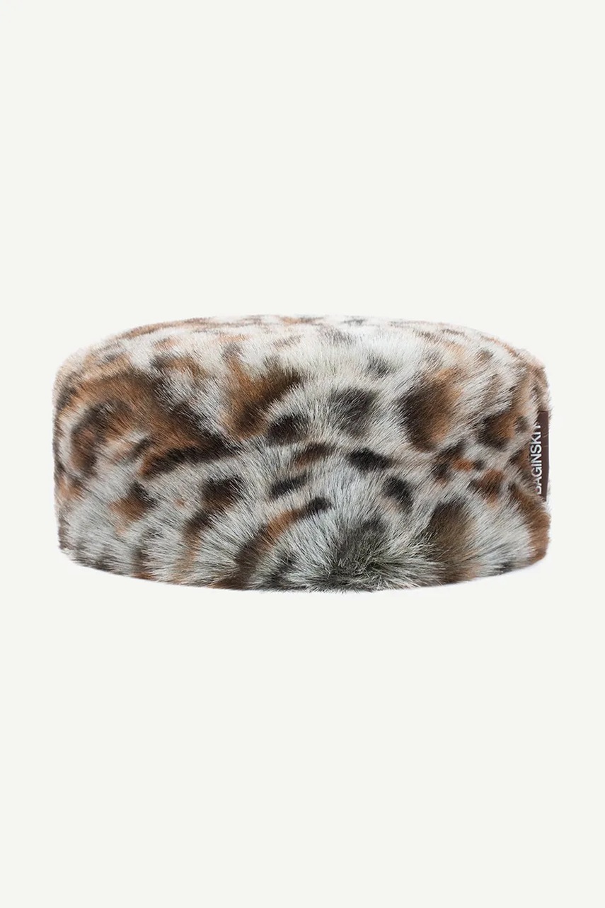 RUSLAN BAGINSKIY  шапка дамска Faux-Fur Pillbox Hat