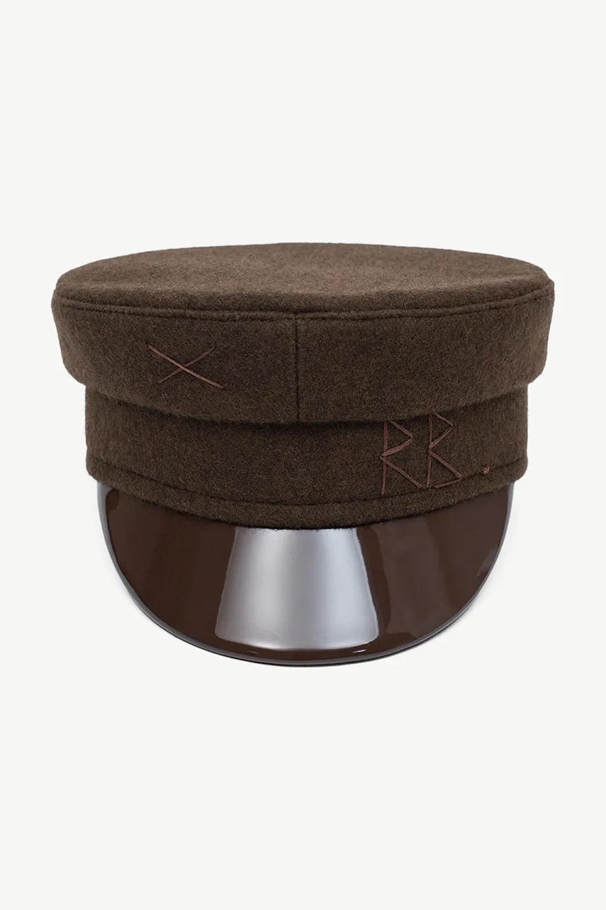 RUSLAN BAGINSKIY RUSLAN BAGINSKIY κασκέτο γυναικείο με μαλλί Wool-blend Baker Boy Cap - 2