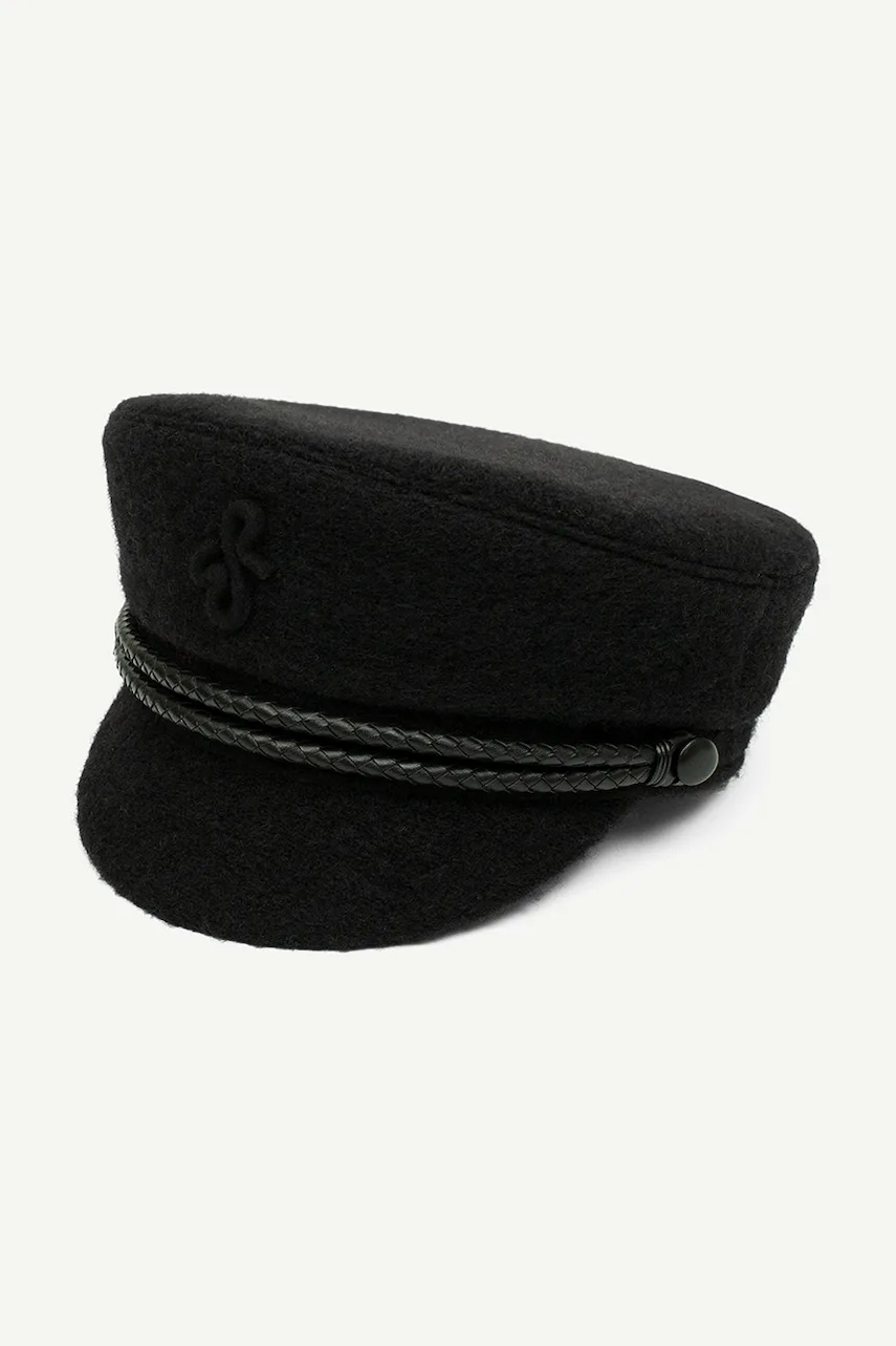 RUSLAN BAGINSKIY  bekovka dámska s vlnou Monogram-embellished Cap