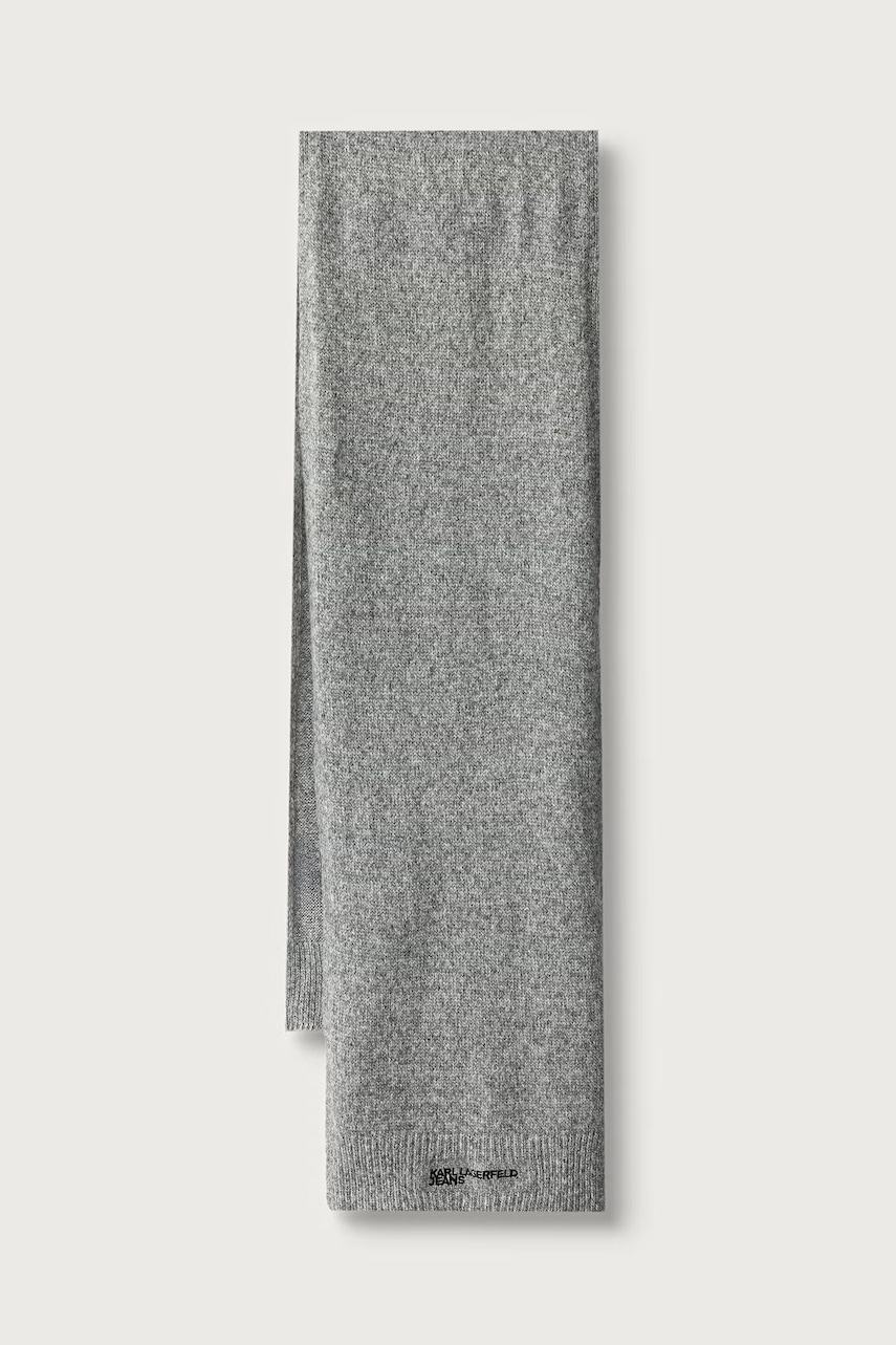 Karl Lagerfeld Jeans  шапка и шал дамски с вълна