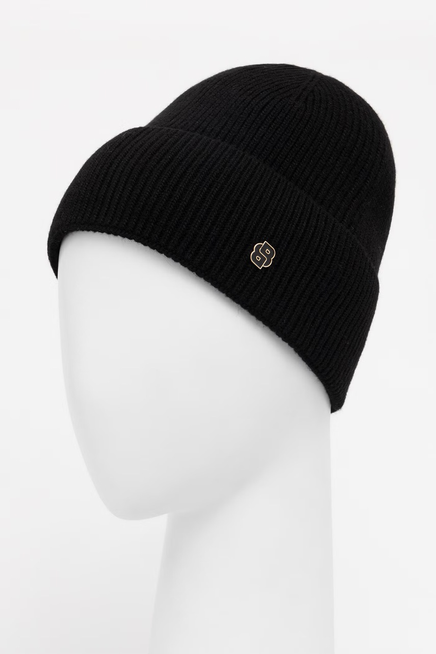BOSS  шапка бийни мъжка с кашмир Laurie_hat