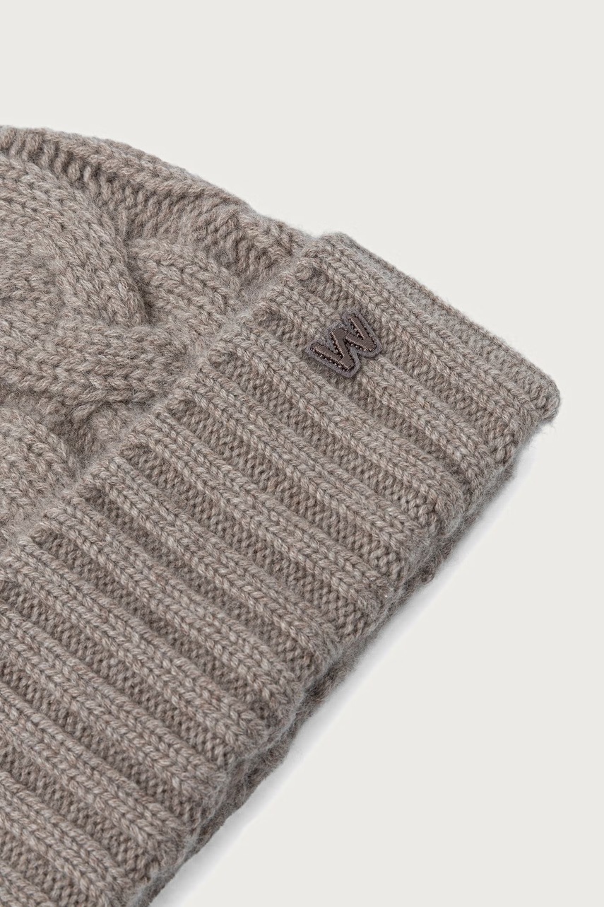 Weekend Max Mara  шапка beanie дамска от кашмир WKAZAMPA